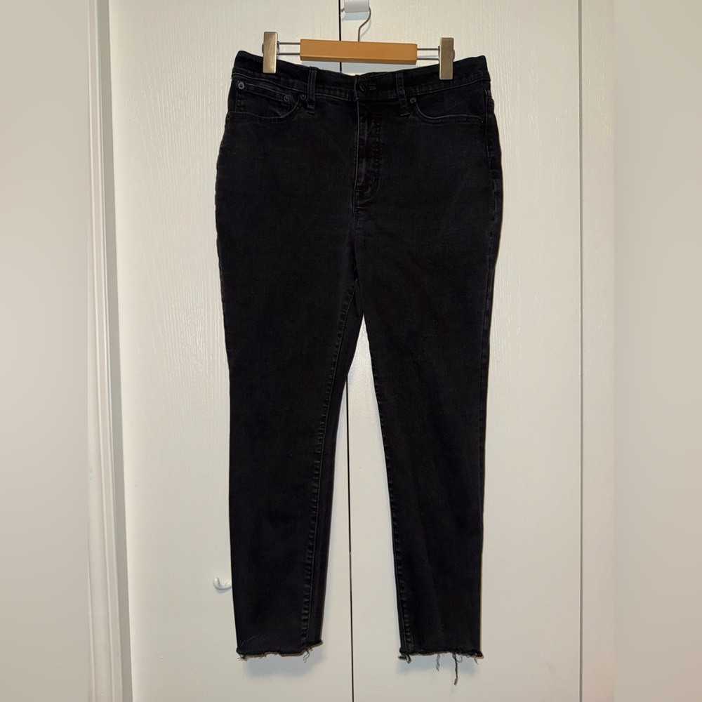 J Crew Curvy 10" high-rise black skinny jean